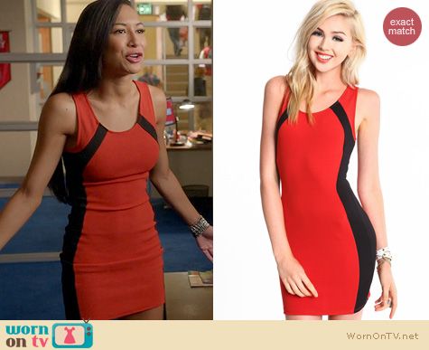 Glee Fashion: Love Culture Curved Lines Dress worn by Naya Rivera