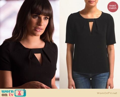 Glee Fashion: Maje Stella top worn by Lea Michele