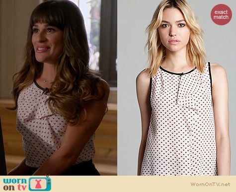 Glee Fashion: Marc by Marc Jacobs Vivie Ruffle Tank worn by Lea Michele