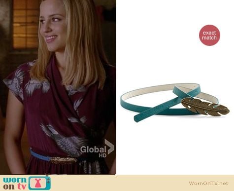 Glee Fashion: Modcloth You're a Natural belt worn by Dianna Agron