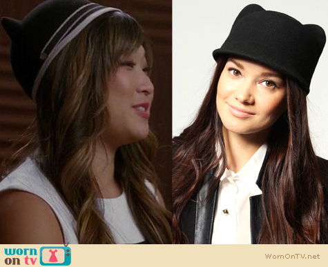 Glee Fashion: Kitty ear hat worn by Jenna Ushkowitz