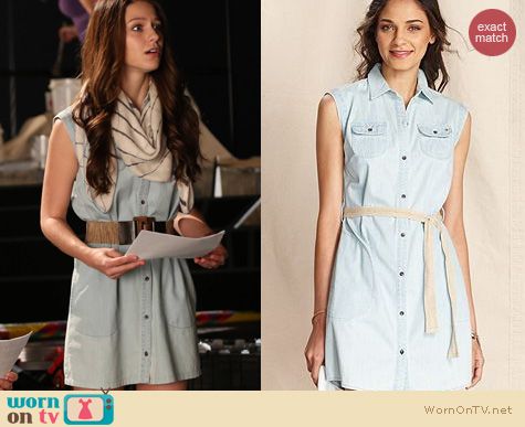 Glee Fashion: Tommy Hilfiger Denim Shirtdress worn by Melissa Benoist