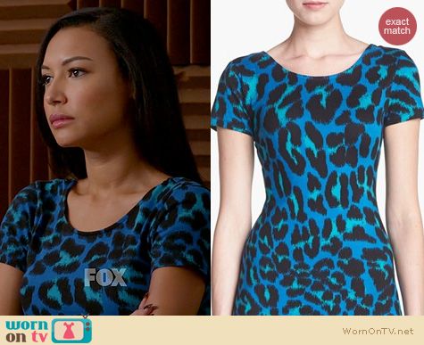 Glee Fashion: WAYF Leopard Spot Bodycon Dress worn by Naya Rivera