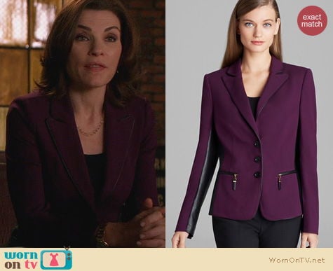 The Good Wife Fashion: Basler Side Panel Blazer worn by Alicia Florrick