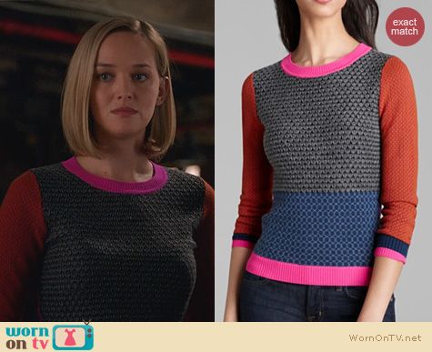 The Good Wife Fashion: Diane von Furstenberg Fairlee Sweater worn by Jess Weixler