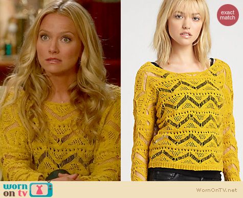 Goodwin Games Fashion: Ella Moss Kasia sweater worn by Becki Newton