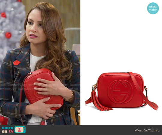 Gucci Soho Small Shoulder Bag worn by Sofia Rodriguez (Aimee Carrero) on Young and Hungry