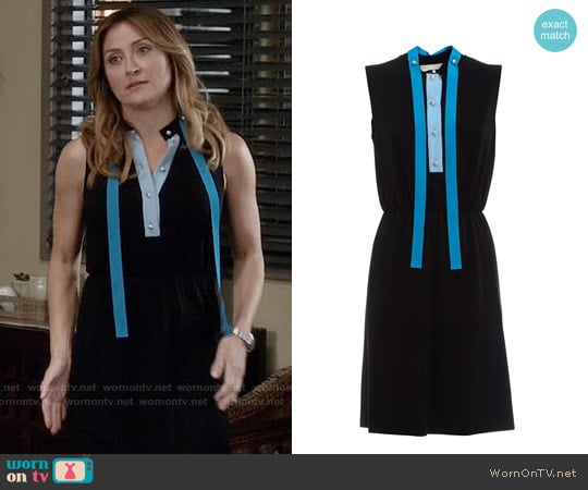 Gucci Contrasting Placket Dress worn by Maura Isles (Sasha Alexander) on Rizzoli and Isles