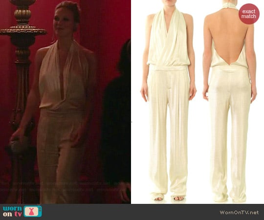 Gucci Liquid Lamé Jumpsuit worn by Beau Garrett on GG2D