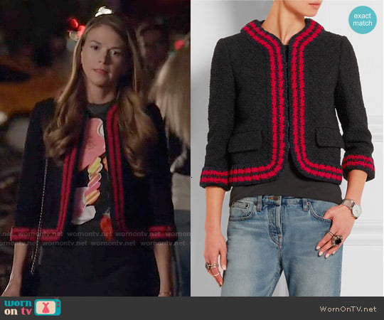 Gucci Cropped Tweed-boucle Jacket worn by Liza Miller (Sutton Foster) on Younger