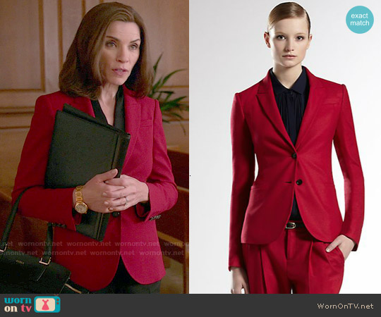 Gucci Wool Blazer worn by Alicia Florrick (Julianna Margulies) on The Good Wife