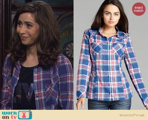 Guess Classic Plaid Shirt worn by Cristin Milioti on How I Met Your Mother