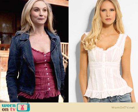 Guess Dobby Top worn by Candice Accola on The Vampire Diaries