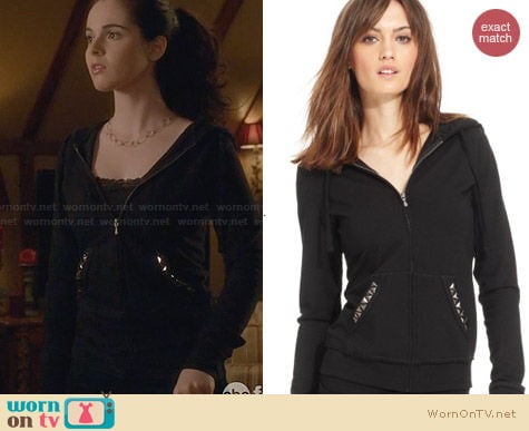 Guess Studded Hoodie worn by Vanessa Marano on Switched at Birth