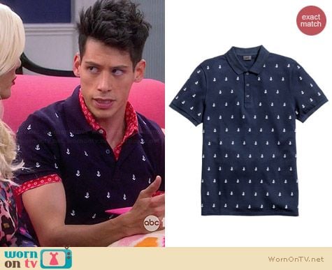 H&M Anchor Polo worn by Miguel Pinzon on Mystery Girls