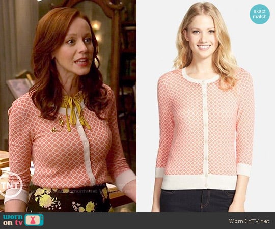 Halogen Three Quarter Sleeve Cardigan worn by Cassandra Cillian (Lindy Booth) on The Librarians