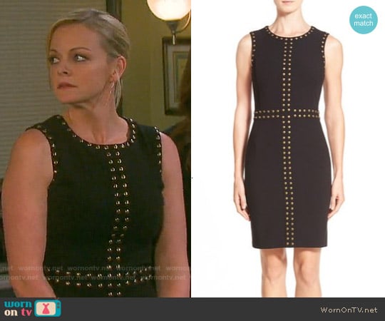 Halogen Studded Sheath Dress worn by Belle Brady (Martha Madison) on Days of our Lives