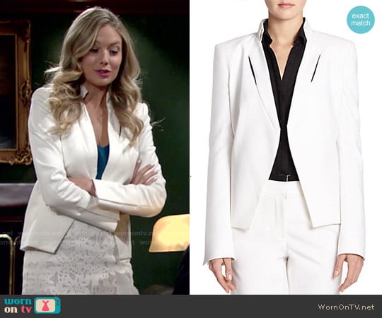 Halston Heritage Inset Detail Jacket worn by Abby Newman (Melissa Ordway) on The Young and the Restless