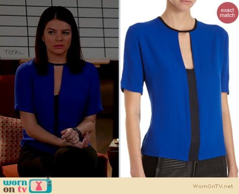 Happy Endings Fashion: A.L.C. Ely top worn by Casey Wilson