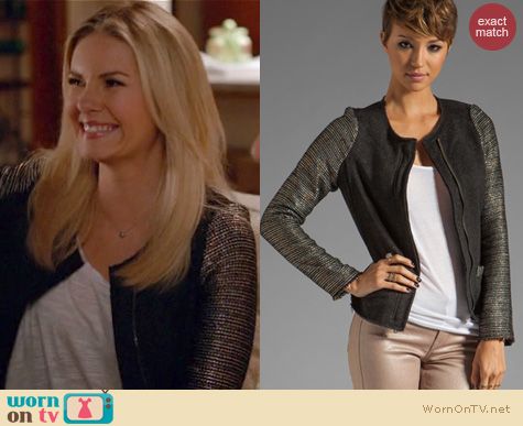 Happy Endings Fashion: Dolan Tweed sleeve jacket worn by Elisha Cuthbert