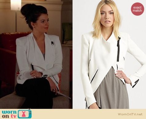 Happy Endings Fashion: Helmut Lang Sugar jacket worn by Casey Wilson