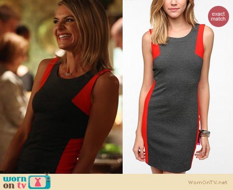 Happy Endings Fashion: Jane wearing Urban Outfitters mini colorblock dress