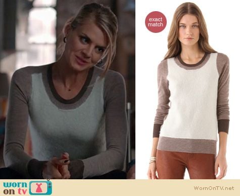 Happy Endings Fashion: Blythe sweater by JBrand worn by Eliza Coupe