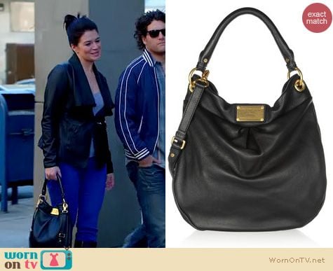 Happy Endings Fashion: Marc by Marc Jacobs Classic Q Hillier Hobo back worn by Casey Wilson