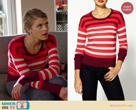 Happy Endings Fashion: Marc by Marc Jacobs Yasmin Sweater worn by Eliza Coupe