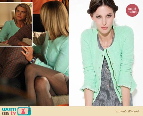 Mint jacket from Zara on Happy Endings worn by Eliza Coupe