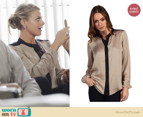 Happy Endings Fashion: Gerine Cicero blouse by Theory worn by Eliza Coupe