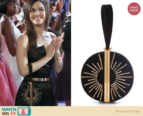 Hart of Dixie Bags: Diane von Furstenberg Limited Edition Sun Circle clutch worn by Rachel Bilson