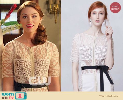 Fashion of Hart of Dixie: Anthropologie Daisy Lace Sheath worn by AnnaBeth Nass