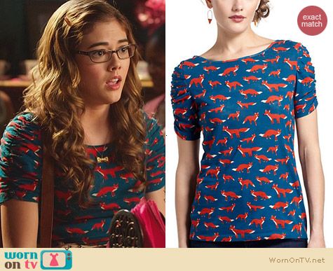 Hart of Dixie Fashion: Anthropologie Here & There Tee worn by McKaley Miller