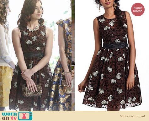 Hart of Dixie Fashion: Anthropologie Chrysanthemum Tea Dress by Plenty by Tracy Reese worn by Kaitlyn Black