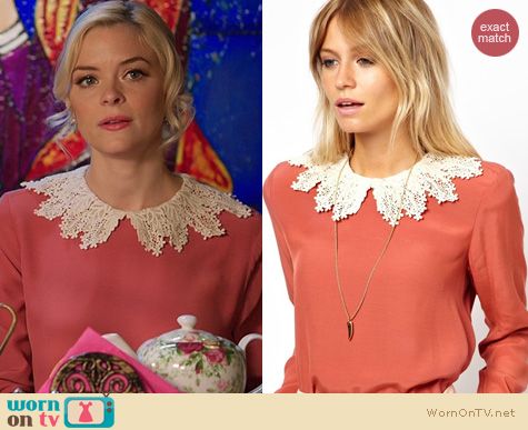 Hart of Dixie Fashion: ASOS swing top with crochet collar worn by Jaime King