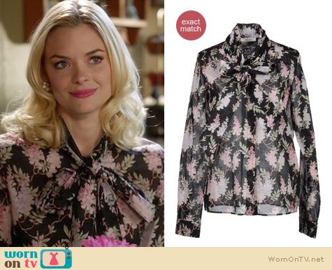 Hart of Dixie Fashion: Celine floral blouse worn by Jaime King