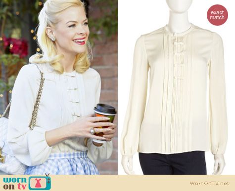 Hart of Dixie Fashion: Diane Von Furstenberg Novalee blouse worn by Jaime King