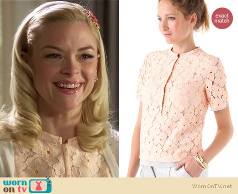 Hart of Dixie Fashion: Diane von Furstenberg Warner flower lace top worn by Jaime King