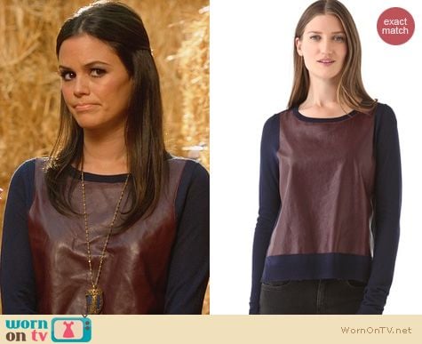 Hart of Dixie Fashion: Elizabeth and James leather pullover worn by Rachel Bilson