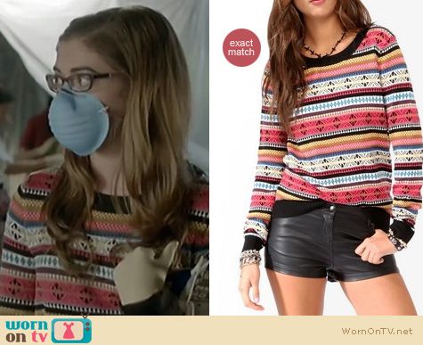 Hart of Dixie Fashion: Forever 21 Fair Isle sweater worn by Rose