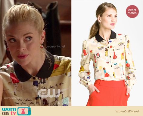 Hart of Dixie Fashion: Kate Spade Jessie blouse worn by Jaime King