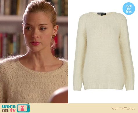 Hart of Dixie Fashion: Lemon's white fluffy jumper by IRO