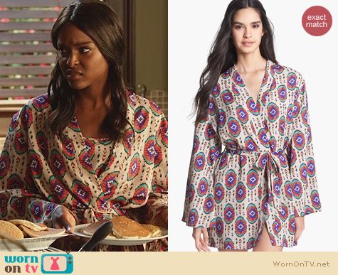 Hart of Dixie Fashion: LFV La Fee Verte Oval Print Robe worn by Antoinette Robertson