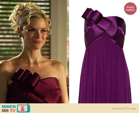 Hart of Dixie Fashion: Marchesa bow detail gown worn by Jaime King