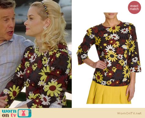 Hart of Dixie Fashion: Marni daisy blouse worn by Jaime King