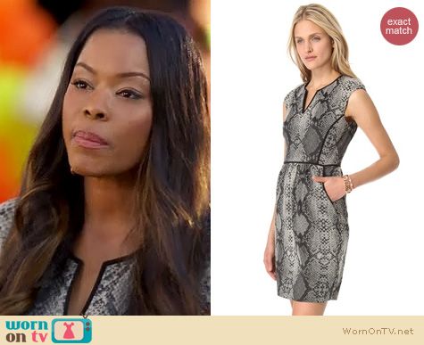 Hart of Dixie Fashion: Rebecca Taylor Python dress worn by Golden Brooks