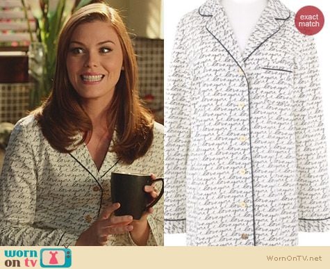 Hart of Dixie Fashion: Tory Burch Love You NightDress worn by Kaitlyn Black