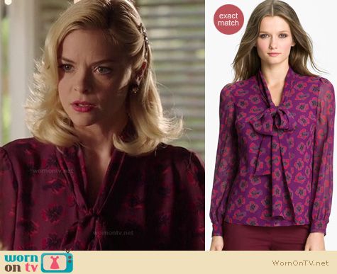 Hart of Dixie Fashion: Tory Burch Bryce blouse worn by Jaime King