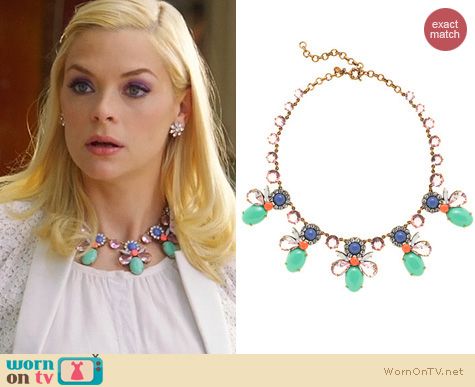 Hart of Dixie Jewelry: J. Crew Mixed Crystals Necklace worn by Jaime King